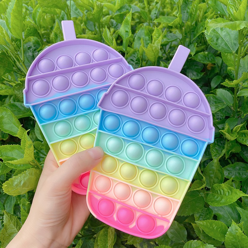 Ready Stock Foxmind Push Pop Bubble Toy Sensory Fidget Pop It Toy Bubble Unicorn Rainbow cầu vồng Square Heart Hexagon Round Oval Octagon Đồ Chơi bấm bong bóng giải tỏa căng thẳng độc đáo sáng tạo Tiktok Board Game Đồ Chơi Giáo Dục For Kids