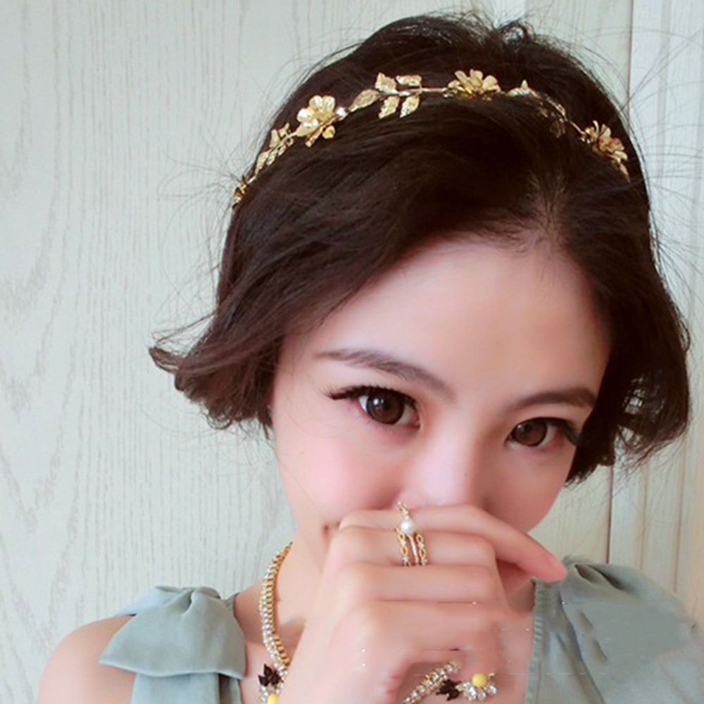 Dây cột tóc Haimeikang đính chuỗi kim cương phiên bản Baroque cho nữ