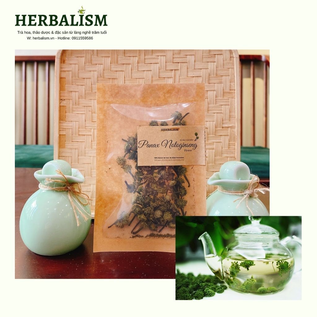 Trà hoa quả mix 1 gói nhỏ dùng thử HERBALISM| Trà Hoa Cúc, Đậu biếc, Hoa Hồng, Cascara Cam Quế, Kỷ Tử, Táo Đỏ, Long Nhãn | BigBuy360 - bigbuy360.vn