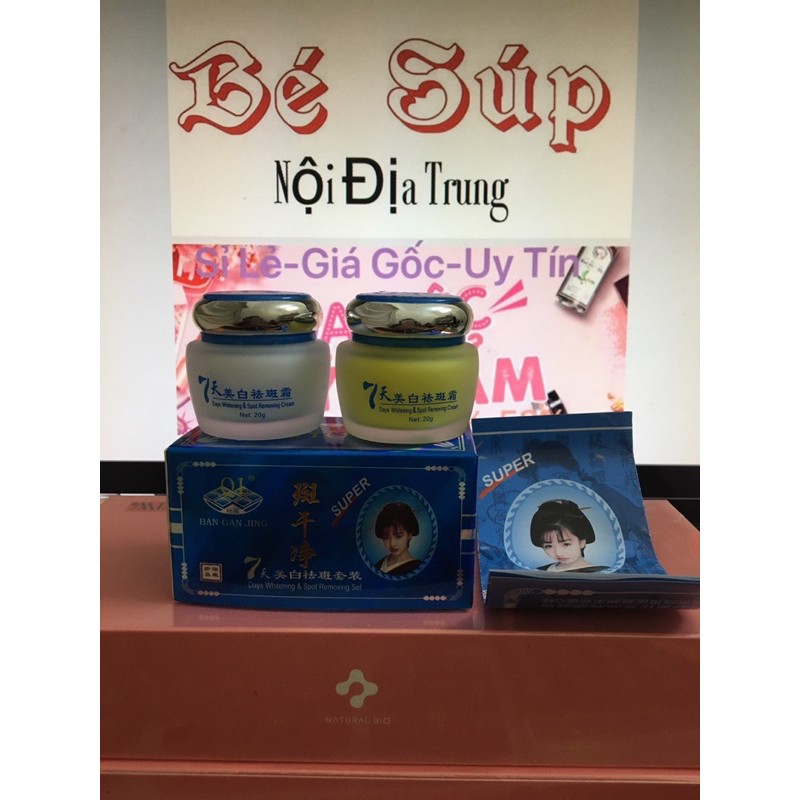 COMBO ngày đêm QL, chuyên làm mờ nám, tàn nhang và dưỡng trắng da, kem nám, mỹ phẩm QL