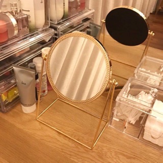 < Sẵn>Gương soi để bàn ( Hai màu rosegold và gold)