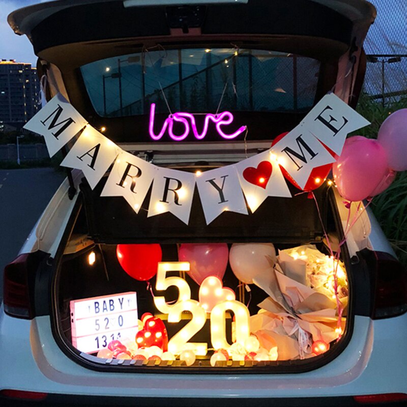 Dây Treo Trang Trí Chữ I Love you Marry Me