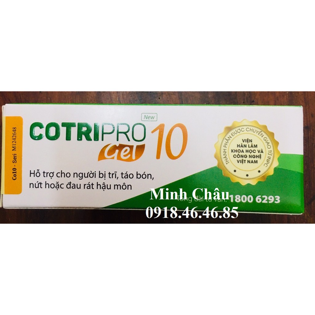 Mua 6h tặng 1h (tích tem) Cotripro Gel 10