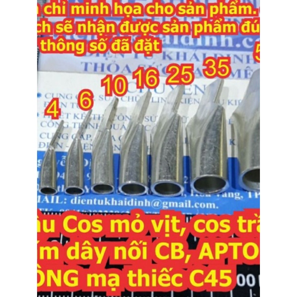 Cos mỏ vịt dùng cho MCB cài - Combo 10 cái cos mỏ vịt