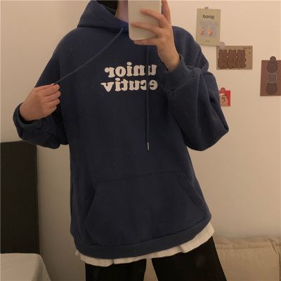 Áo Hoodie Dài Tay Phong Cách Hàn Quốc Năng Động Trẻ Trung Dành Cho Nữ