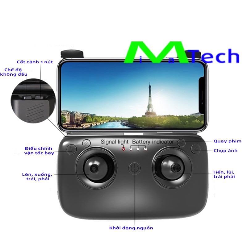Flycam 4K Drone Camera kép SG901 và SG900 bay 22 phút Máy bay điều khiển từ xa gấp gọn tặng túi đựng chuyên dụng | BigBuy360 - bigbuy360.vn