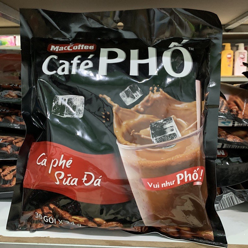 Cà Phê Sữa Đá Café Phố Maccoffee (Bịch 30 Gói x 24g)