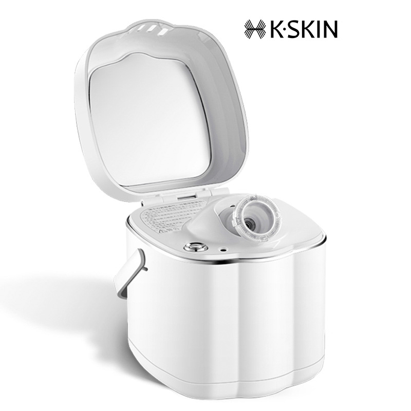 Máy Xông Mặt Mini Chính Hãng K-SKIN, Công Nghệ Xông Hơi Nano ION, Tích Hợp Đèn UV Diệt Khuẩn