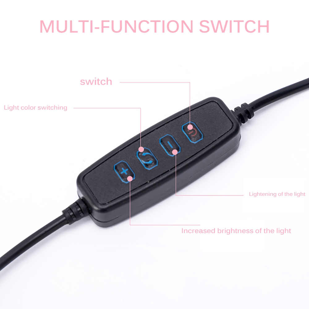 Đèn LED tròn hỗ trợ chụp ảnh selfie kèm gậy tự sướng | BigBuy360 - bigbuy360.vn