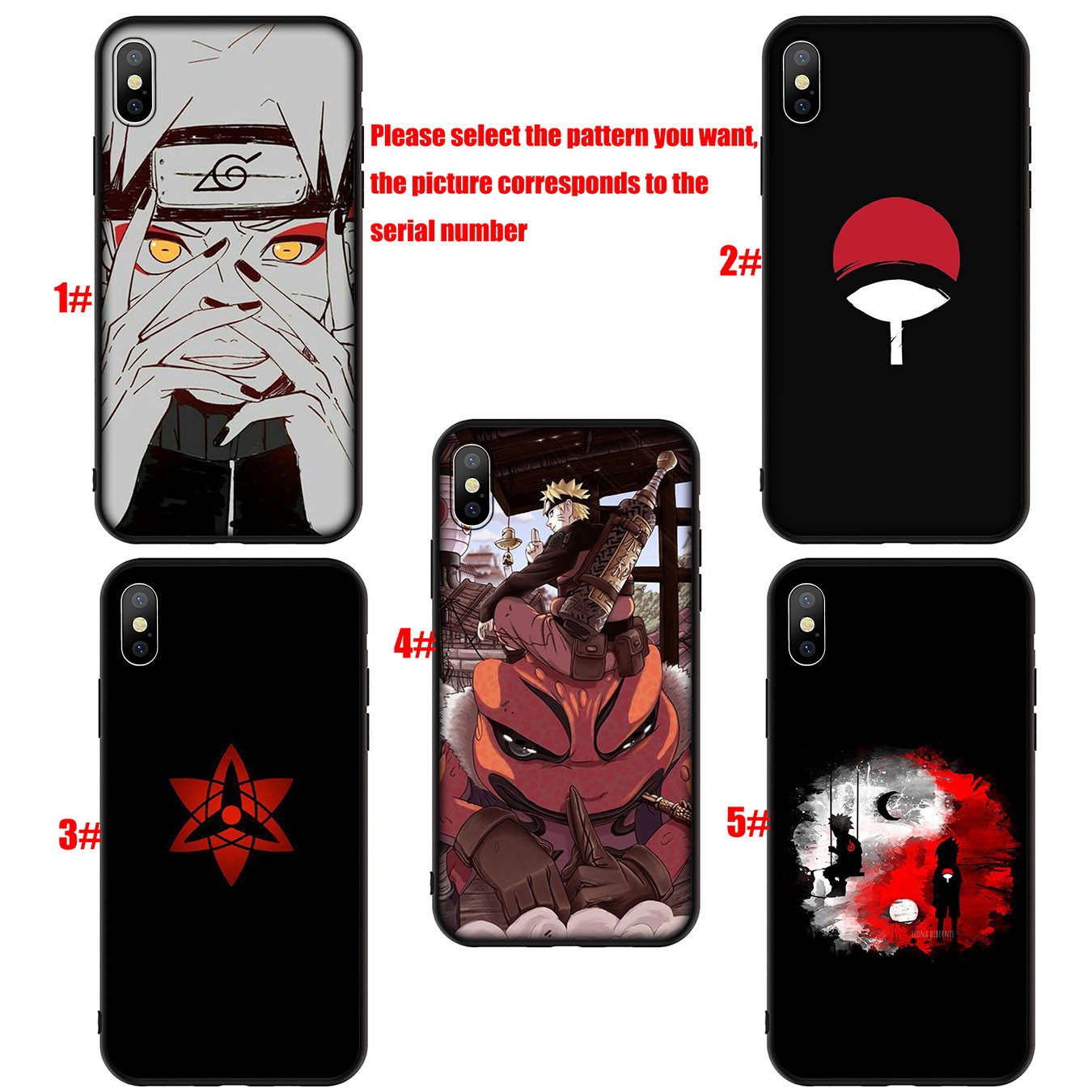 Samsung Galaxy A9 A8 A7 A6 Plus J8 2018 + A21S A70 M20 A6+ A8+ 6Plus Casing Soft Silicone NARUTO Akatsuki Sasuke Anime Phone Case