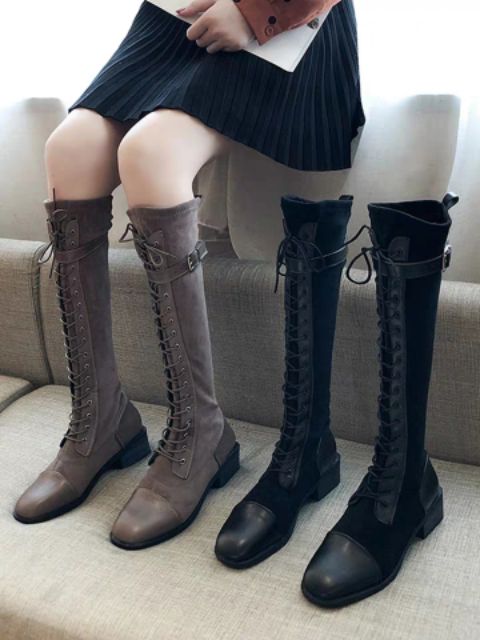 Order boots đùi da lộn dành cho mùa đông mới nhất 2019, hàng quảng châu loại đẹp | BigBuy360 - bigbuy360.vn