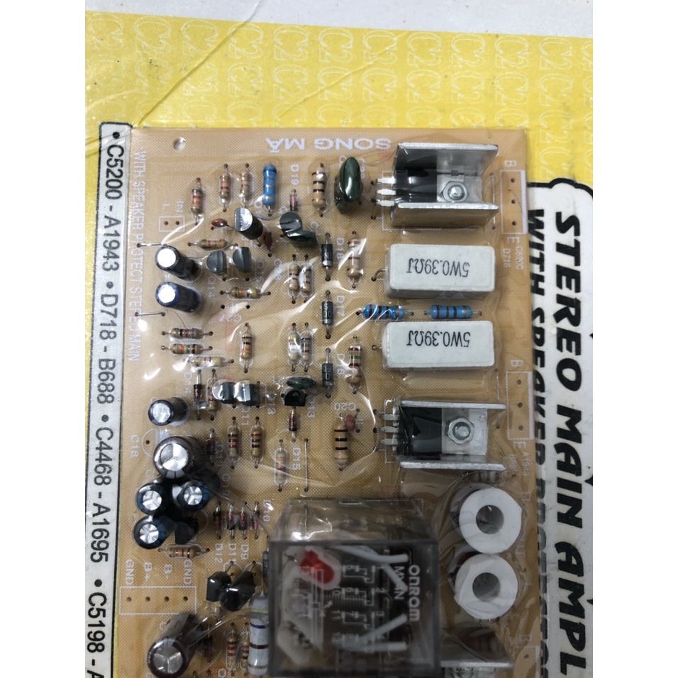 BO MẠCH KHUẾCH ĐẠI LOA STEREO MAIN AMPLI 4 SÒ 200W-SA8120- SONG MÃ