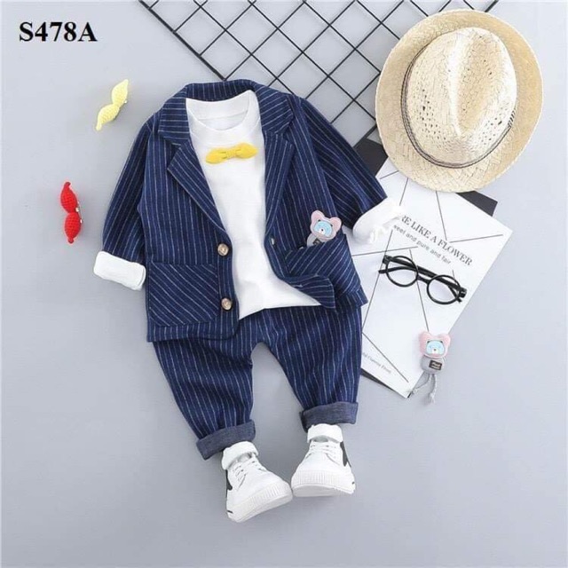 Combo 3 chi tiết bộ vec cho bé trai