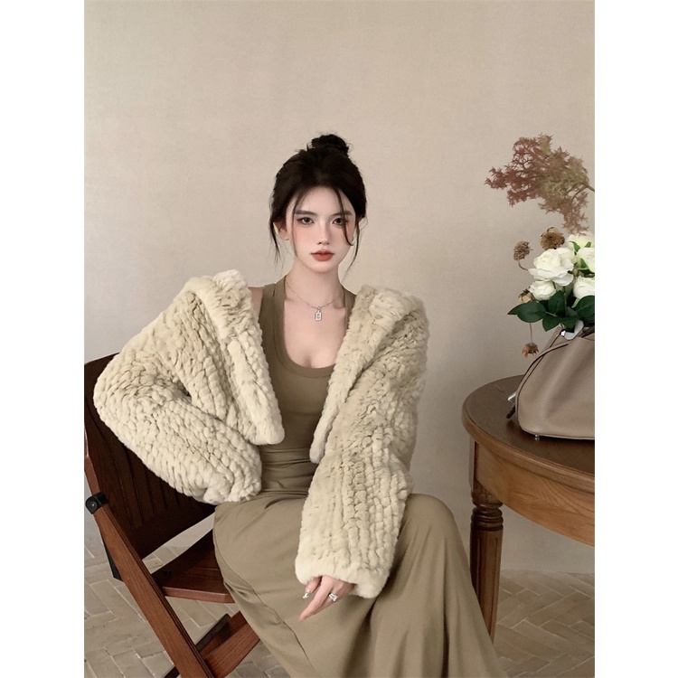 Áo lông dáng croptop hàng thiết kế kiểu Hàn Quốc mẫu mới 2022