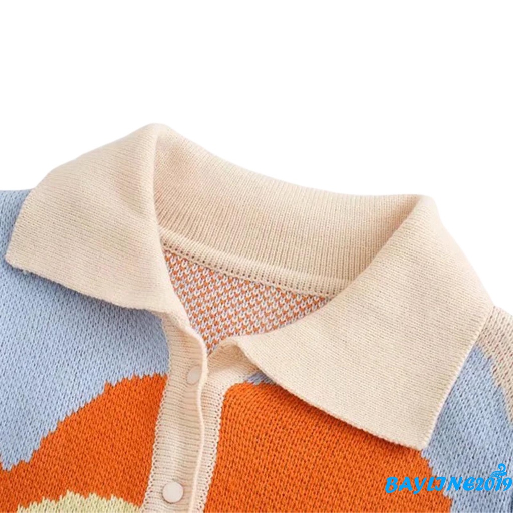 Áo cardigan dệt kim tay dài thêu chữ màu sắc thời trang cho nữ