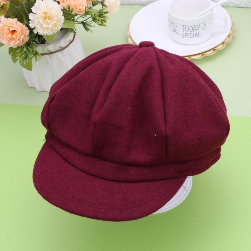 Nón Beret vải nỉ ấm áp dễ thương cho bé