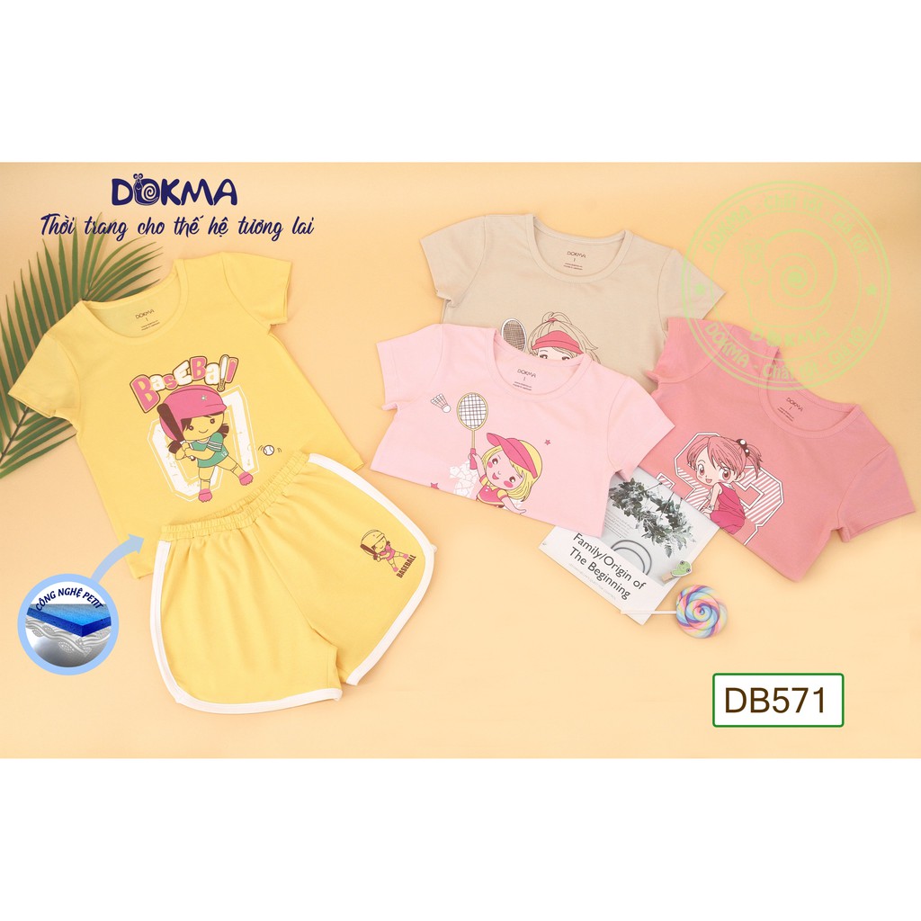 Bộ quần áo thể thao bé gái Dokma (1-5T) thumbnail