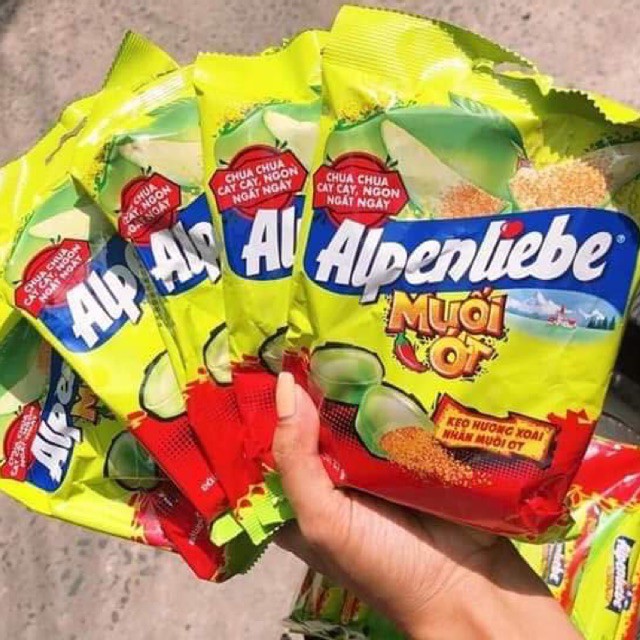 Combo 5 Gói Kẹo Alpenliebe Xoài Muối Ớt siêu thần thánh hot hit