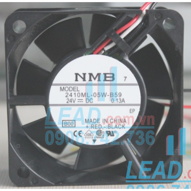 Quạt hút hút tản nhiệt NMB 2410ML-05W-B59, 24VDC, 60x60x25mm