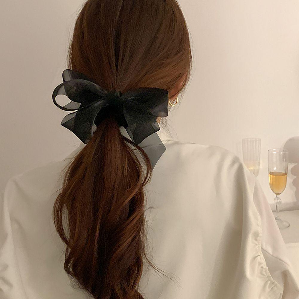 MXGOODS Kẹp Tóc Đính Nơ Ruy Băng Thời Trang Cho Nữ