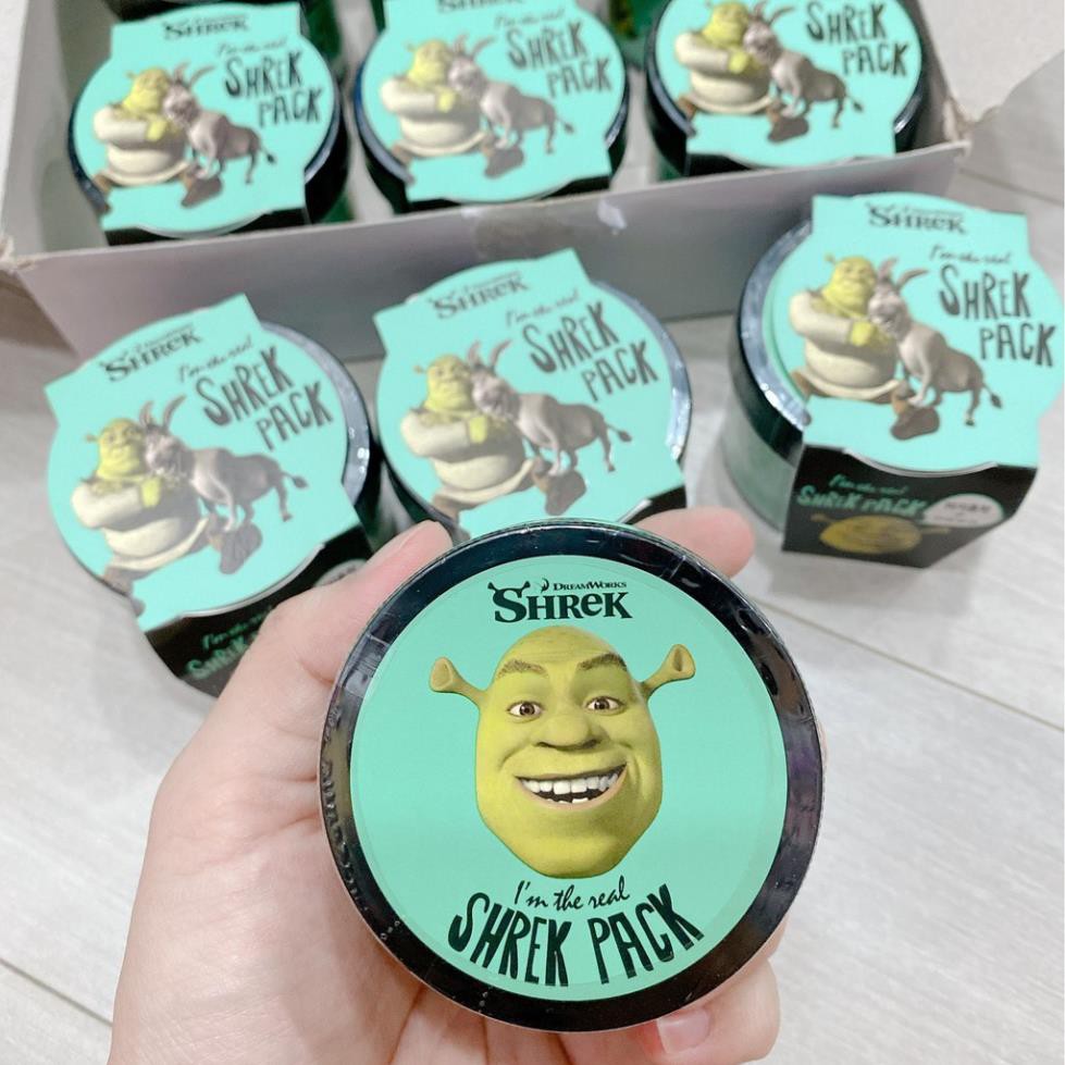 Mặt Nạ Đất Sét Bạc Hà Olive Young Dreamworks I'm The Real Shrek Pack 110g