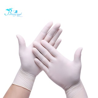 100 chiếc găng tay cao su trắng