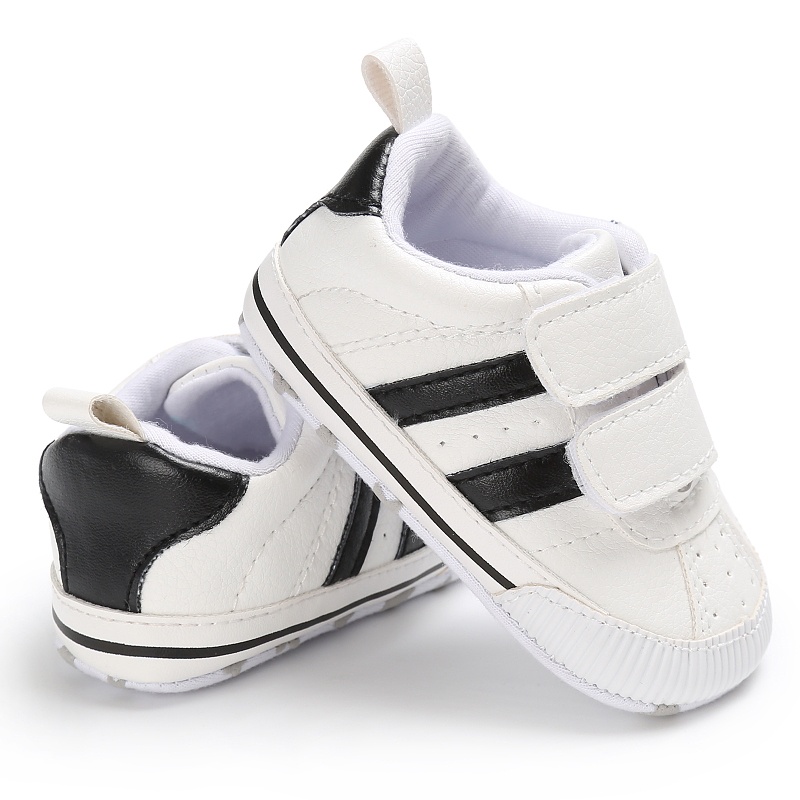 Giày Thể Thao Da PU Đế Mềm Chống Trượt Cho Bé Từ 0-18 Tháng Tuổi Walkers