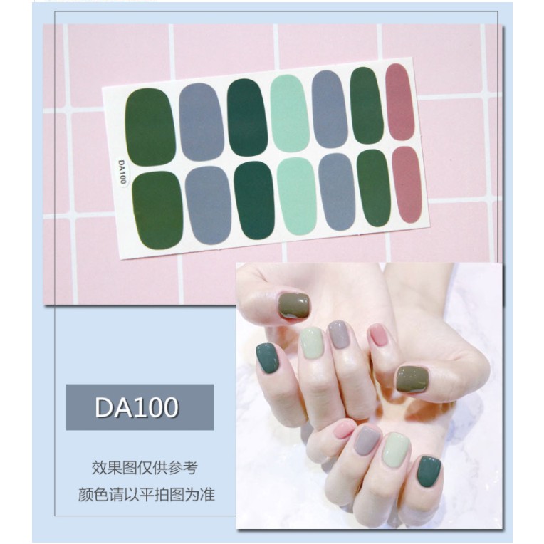 Dán móng tay ❌ 3D Korean Style Fashion nail sticker loại tốt [DA100-120]