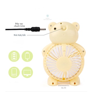 Quạt mini để bàn SQ1985 hình thú