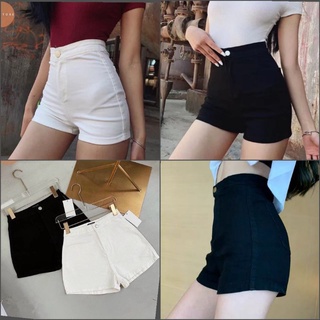 Quần Short Kaki Lưng Cao Không Túi