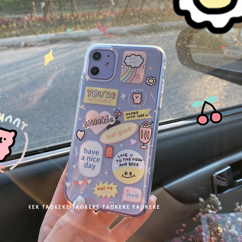 Ốp điện thoại in hình độc đáo cho iphone Rainbow smiley 6/6plus/6s/6s plus/6/7/7plus/8/8plus/x/xs/xs max/11/11 pro/11 promax/12pro/12promax/12mini/12