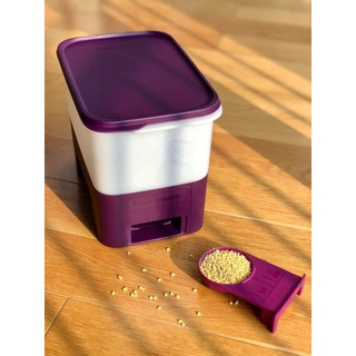 Thùng gạo Rice Smart Junior 5kg Tupperware không bị ẩm mốc, lấy gạo tiện lợi không bị mối mọt nhựa nguyên sinh an toàn