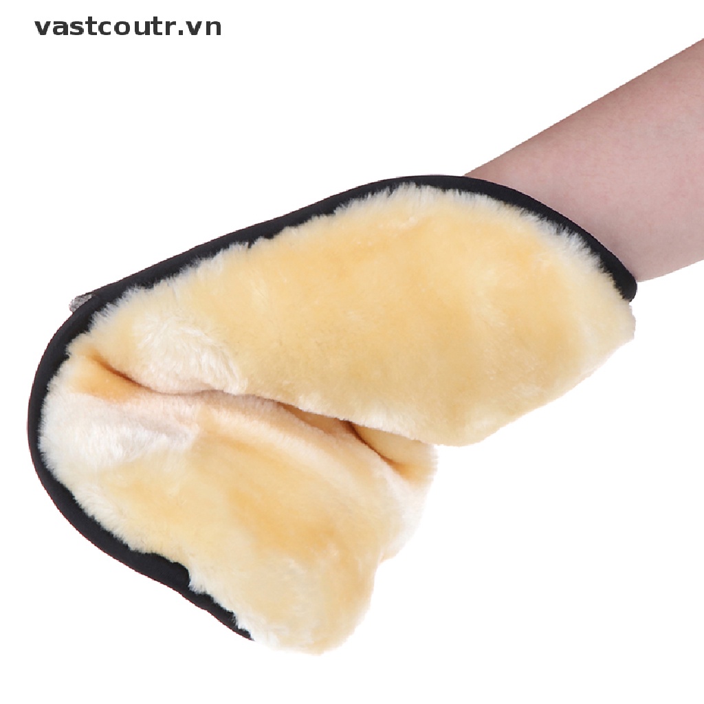 Găng Tay Nhung San Hô Lau Chùi Vệ Sinh Xe Hơi