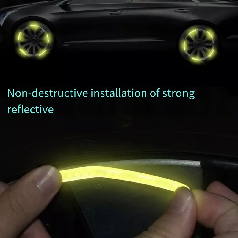 Bộ 20 Miếng Dán logo 3D Phản Quang Trang Trí Bánh Xe Hơi