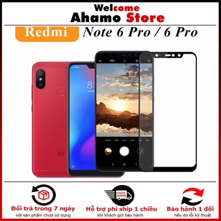 Kính cường lực xiaomi redmi 6 pro / xiaomi redmi note 6 pro full màn 9d