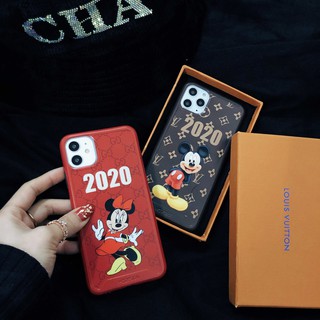 Ốp Điện Thoại Chống Sốc In Hình Chuột Mickey lv Cho iPhone11 11Promax xs max xr i7 i8plus 7p