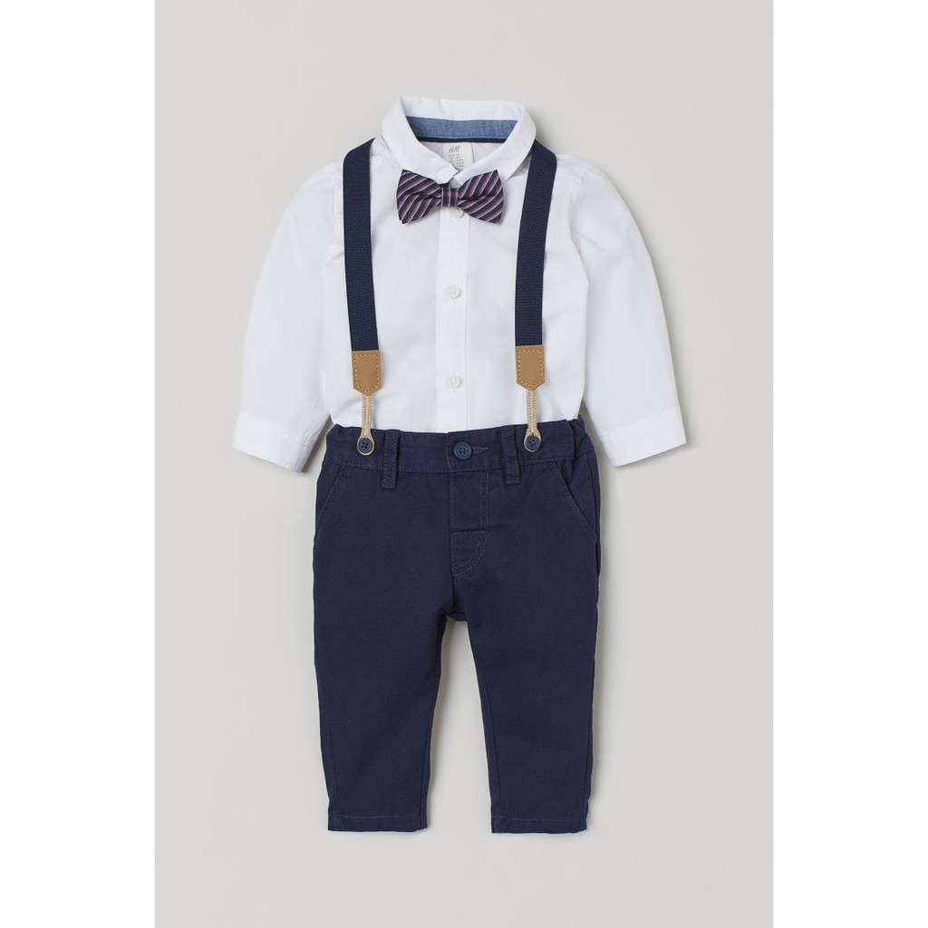 Set quần áo công tử bé trai HM H&M sz 9-12m _hàng chính hãng authentic