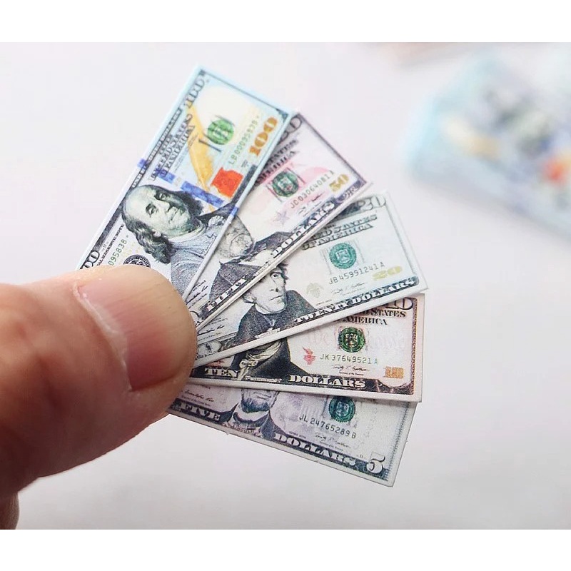 Mô hình tiền giấy Dollar đô la USD, Châu Âu Euro cho mô hình kích thước