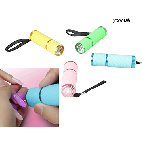 [Hàng mới về] Đèn Pin Led Uv 9 Bóng Sấy Khô Sơn Móng Tay Tiện Dụng
