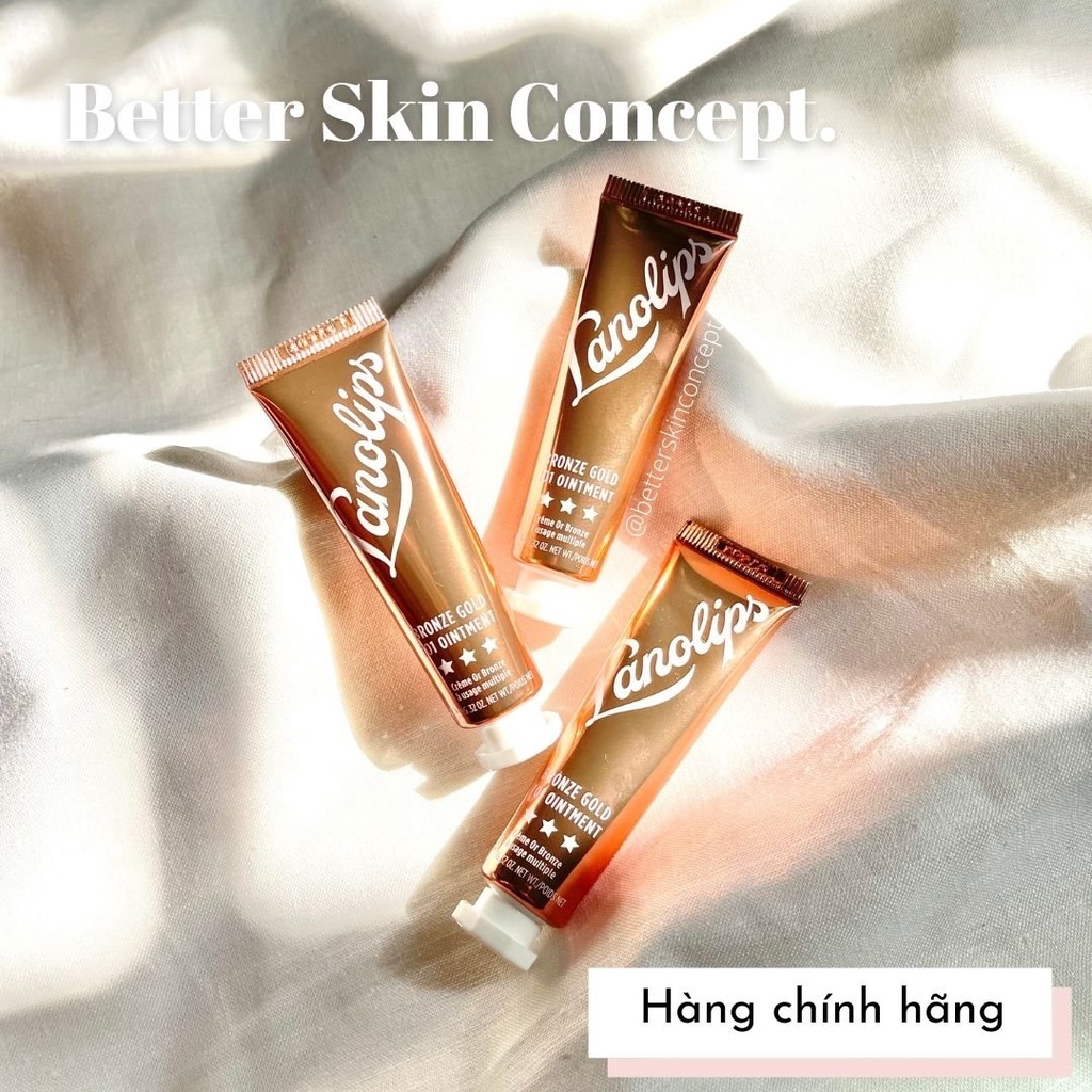 Balm dưỡng đa năng cho cả môi và má LANOLIPS 101 Ointment Rose Gold/Baby Rose Gold/Bronze Gold 9g