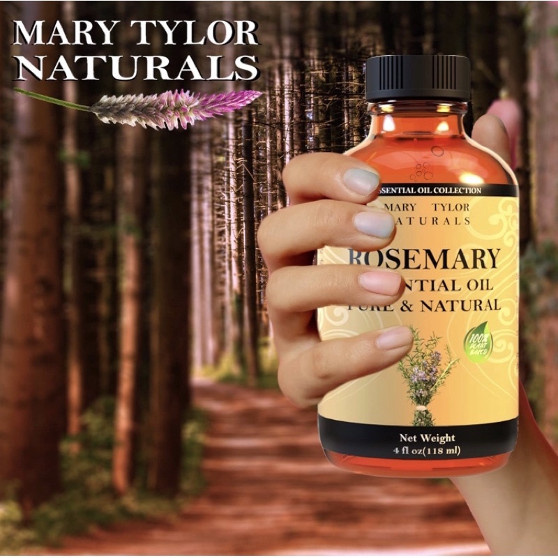 Tinh dầu Hương Thảo Rosemary Essential Oil Mary Tylor Naturals, Therapeutic Grade 118ml USA
