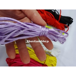 Combo 5m dây dù bóng màu đỏ size 3mm