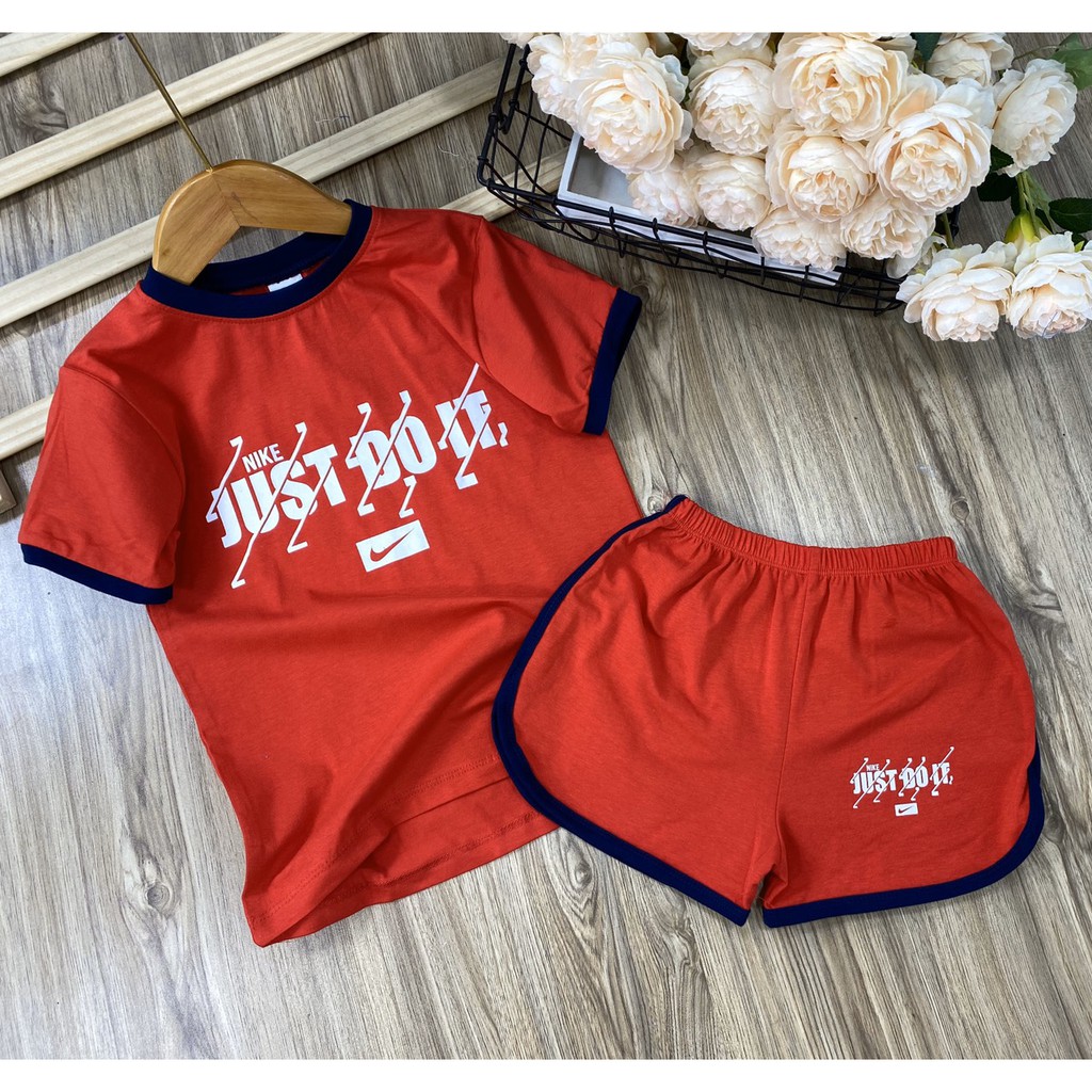 Set thể thao thun coton 4 chiều dành cho bé gái