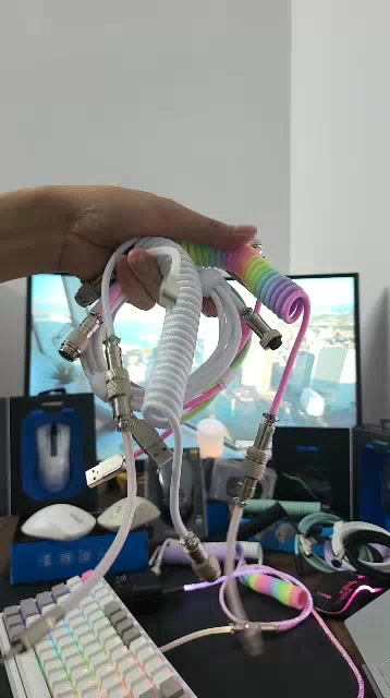 Dây Cáp Bàn Phím Cơ, Cáp Lò xo, Loại Type C, Customize | BigBuy360 - bigbuy360.vn