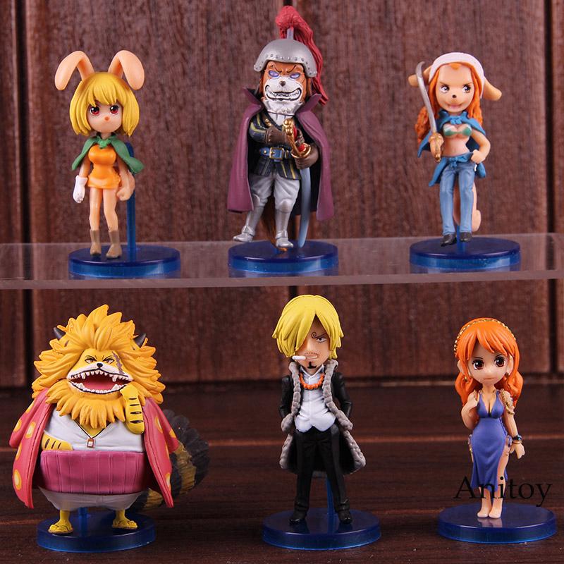 Set 6 đồ chơi mô hình nhân vật hoạt hình nami One Piece