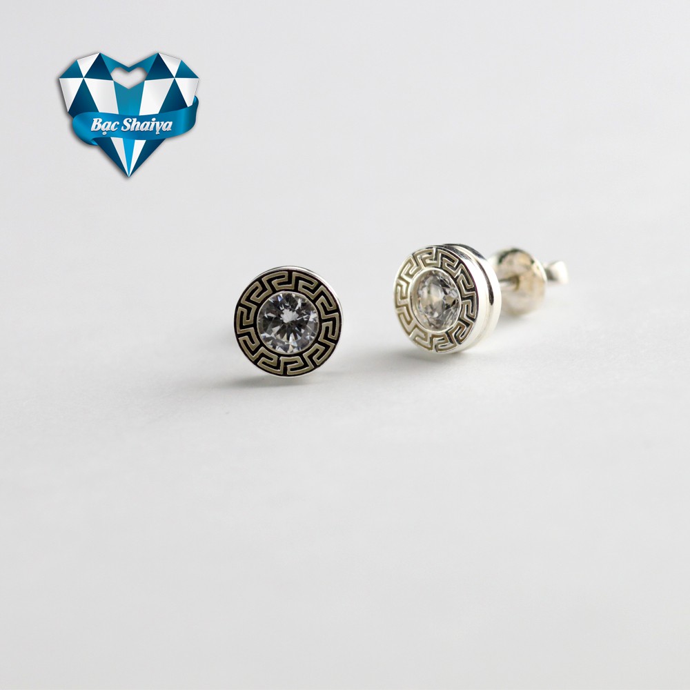 Khuyên tai nam cao cấp  Bạc 925 Bạc Shaiya KN 83 - Phong cách Qúy Ông