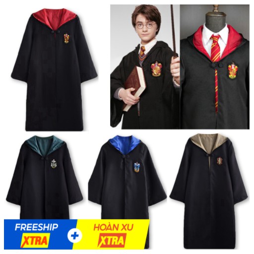 Áo choàng hóa trang Harry Potter cá tính