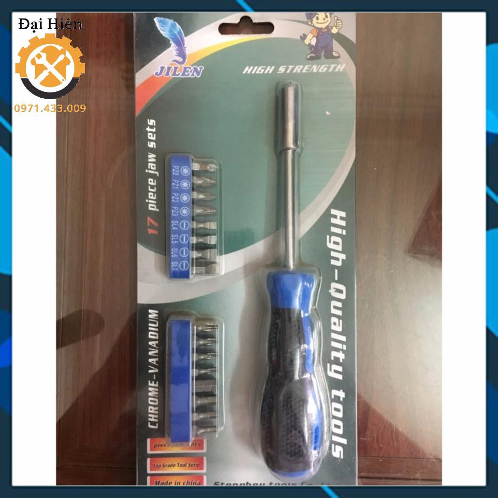 Bộ tô vít đa năng 16 đầu kèm cán vặn