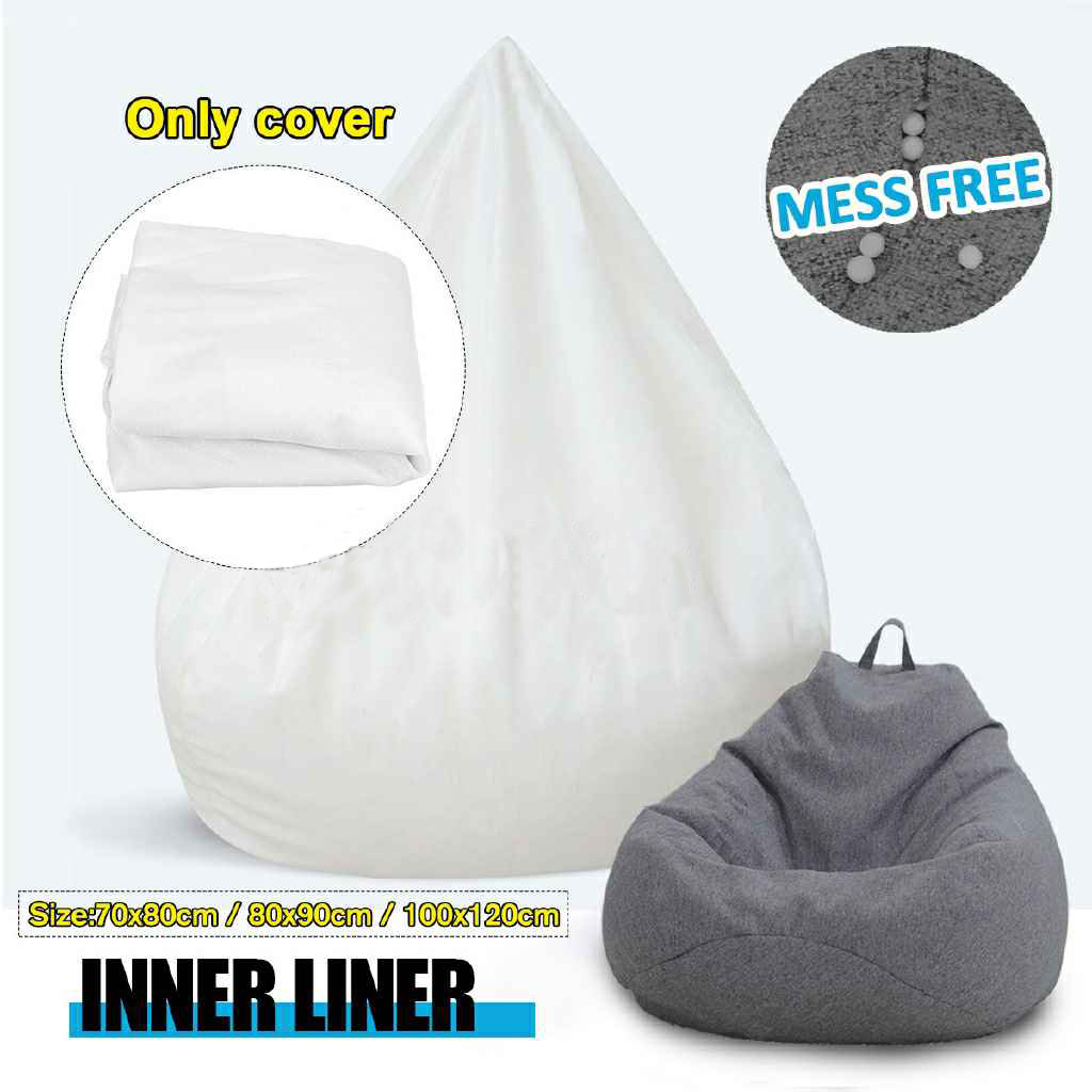 Bean Bag Liner Túi lót đựng hạt cho ghế lười hình giọt nước S / M / L / XL dành cho cả người lớn và trẻ em