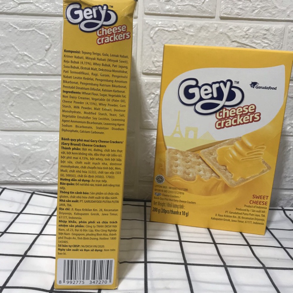Bánh Gery Phô Mai Cheese Cracker 180-270g